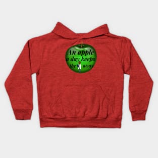 An Apple A Day Keeps The Doctor Away Kids Hoodie